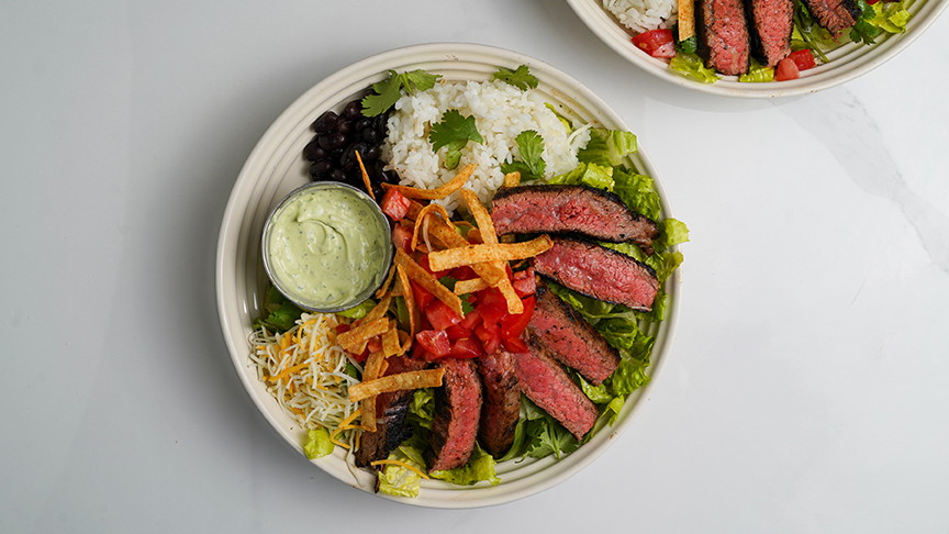Flank Steak Taco Salad