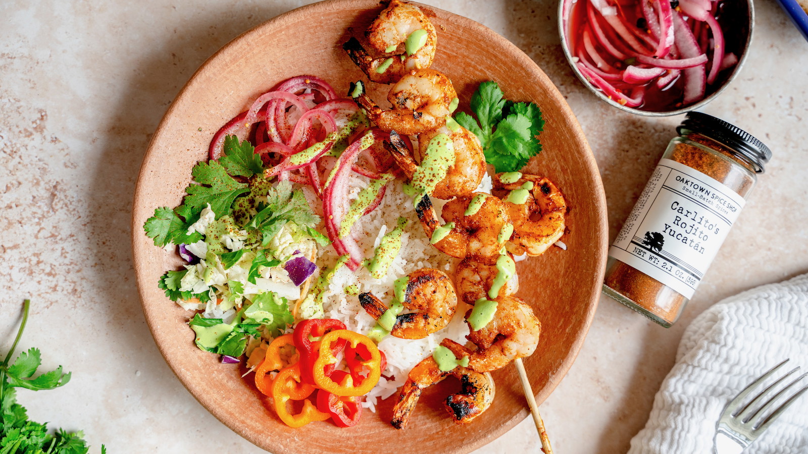 Grilled Yucatan Shrimp