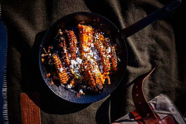 Image of Charred Corn Ribs from the Atago with Calabrian Chili – Tarragon Lemon Vinaigrette