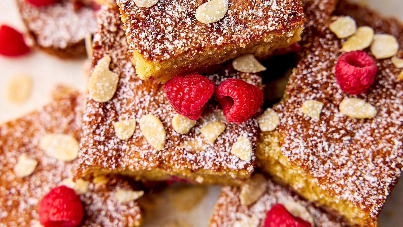 Image of Raspberry, Almond & White Chocolate Traybake