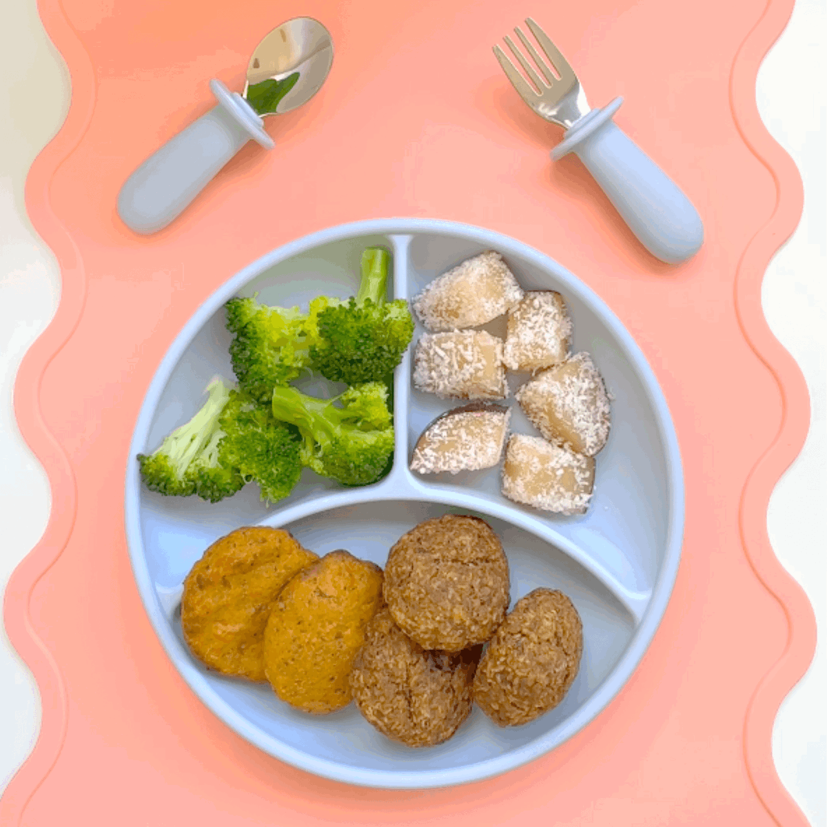 Banana & Date Cookies and Salmon Lentil Patties - Build a Plate Edition