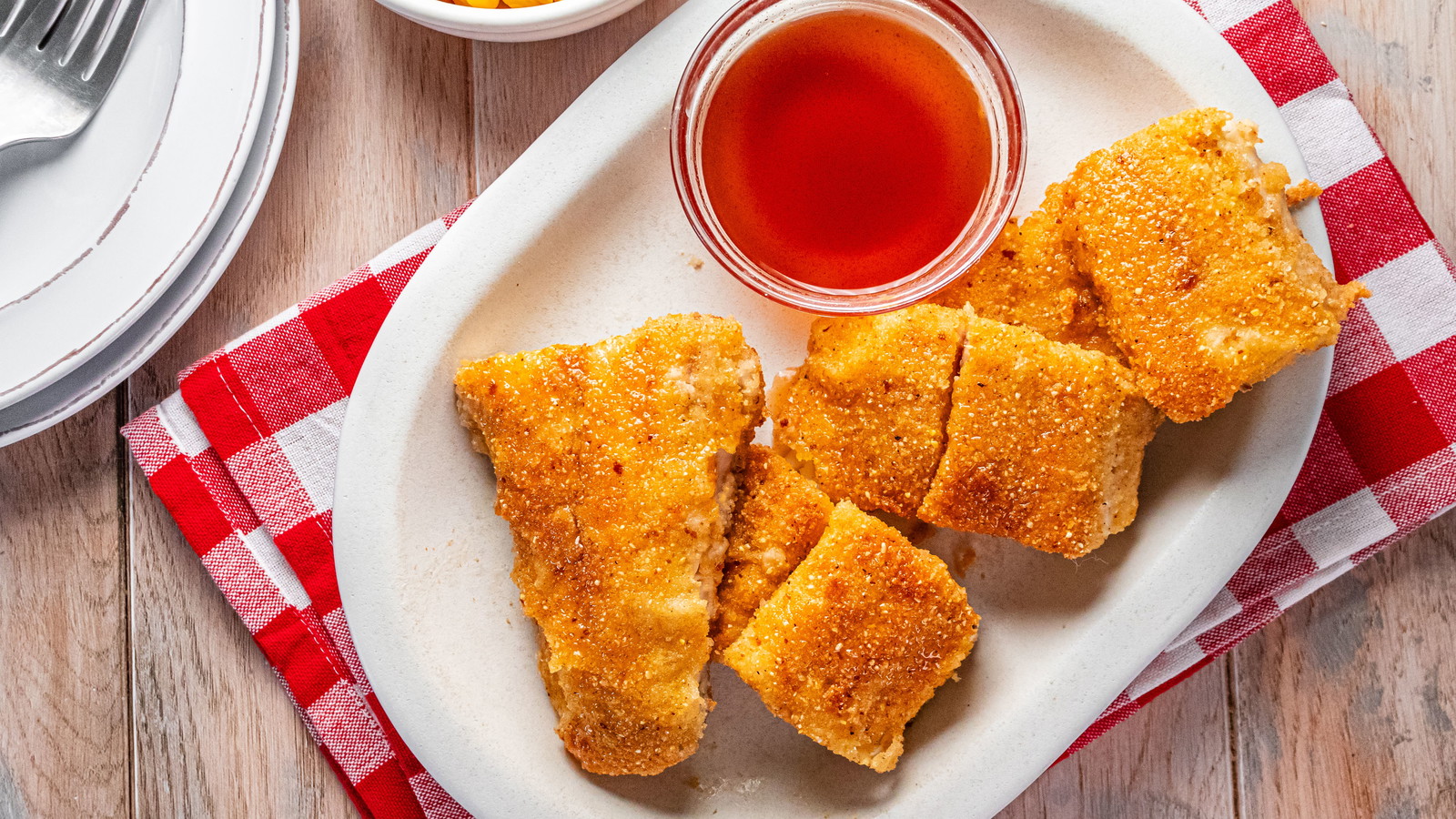 Image of Crispy Pan-Fried Walleye with Hot Honey