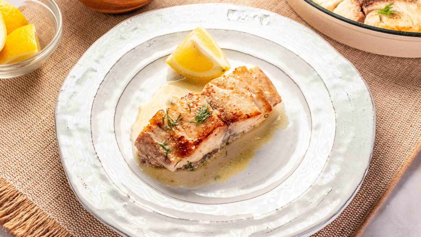 Image of Rockfish with White Wine Dill Sauce