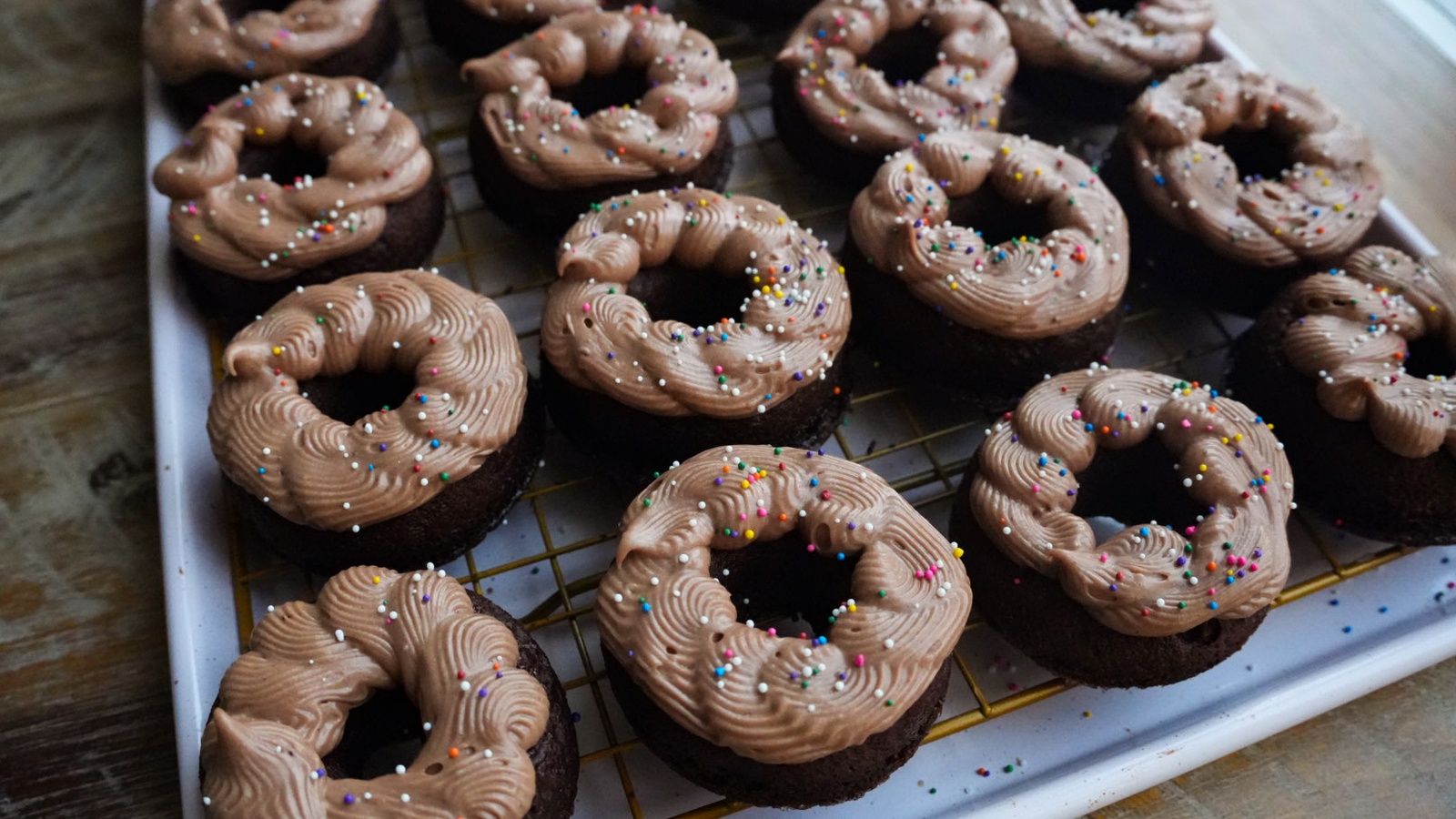 beignes au chocolat au four