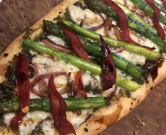 Image of Asparagus Naan Flatbread