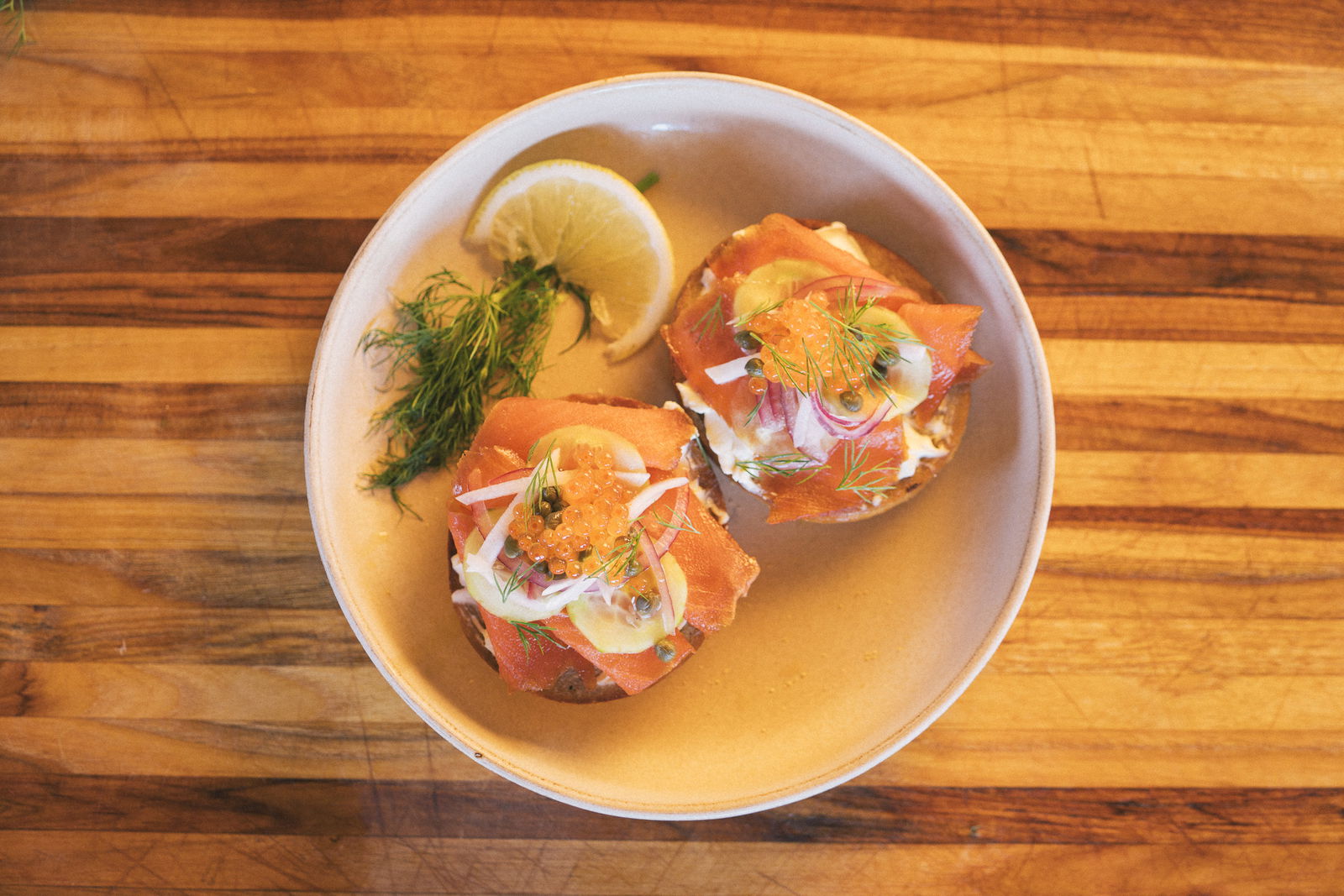 Image of Cured Steelhead Loin & Lox Bagel