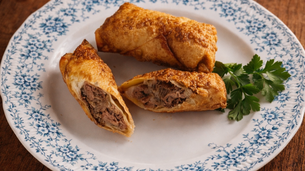 Steak and Cheese Egg Rolls