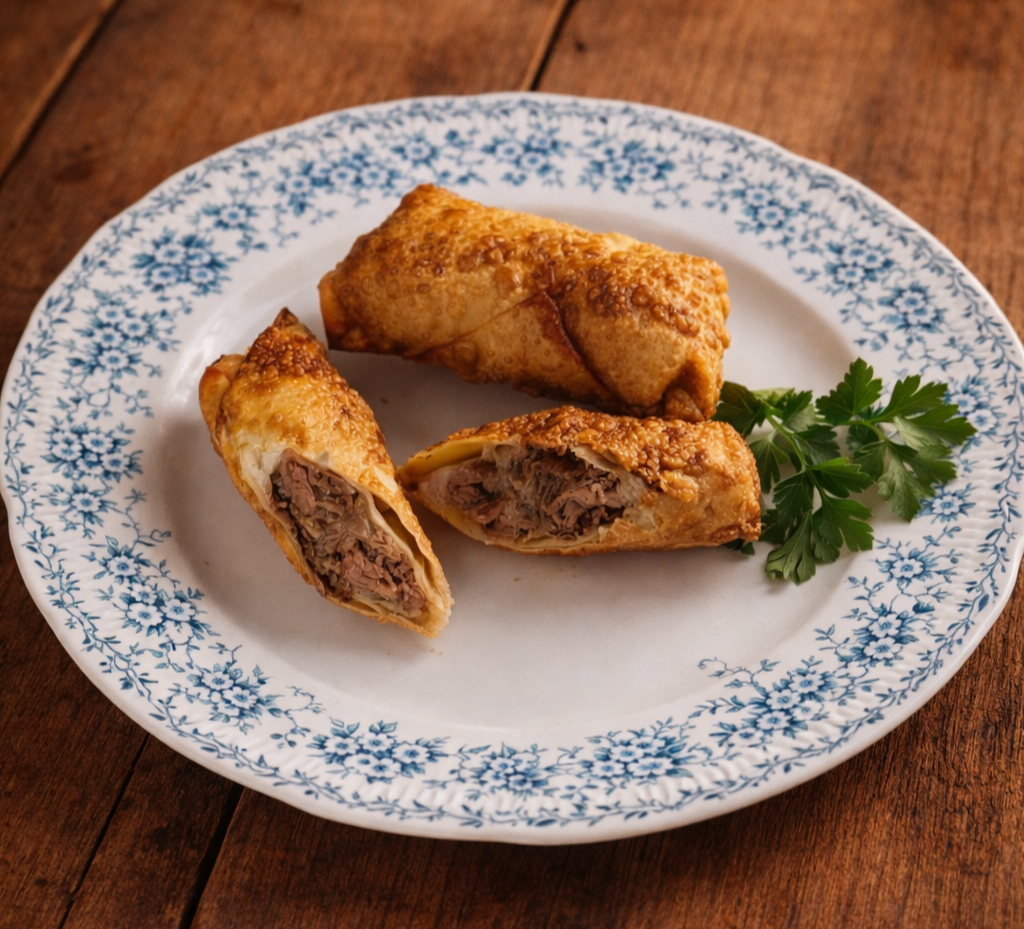 Steak and Cheese Egg Rolls