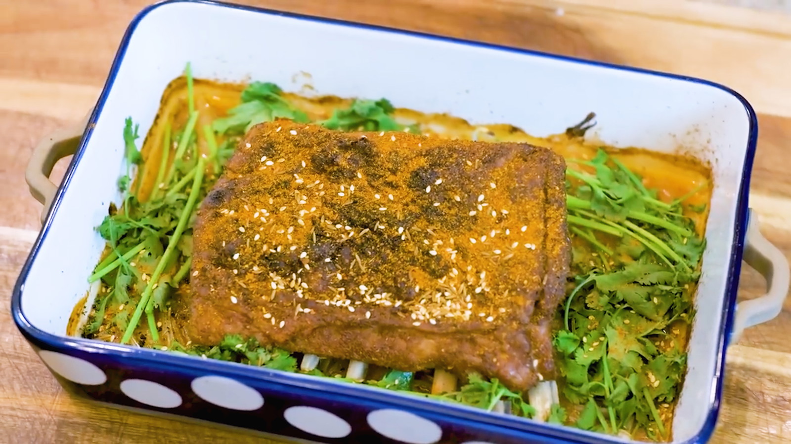 Cumin Roasted Lamb Rib Recipe (孜然烤羊)