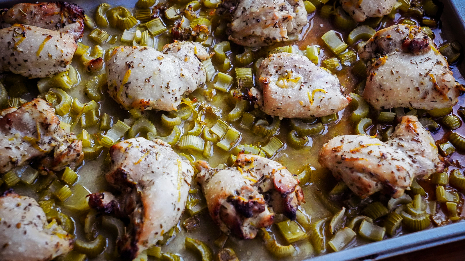 Hauts de cuisse de poulet au poulet et citron