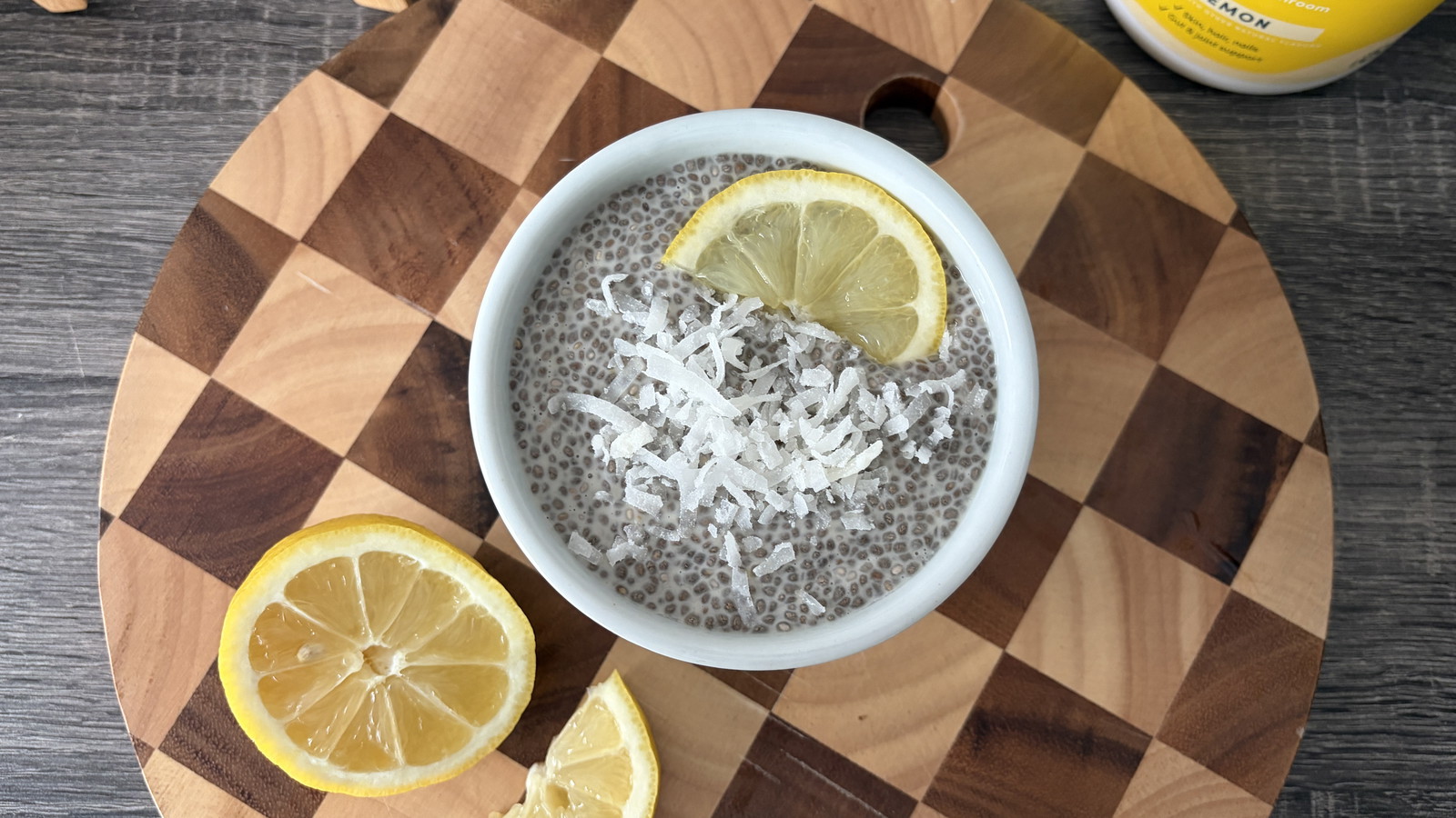 Image of Lemon Collagen Chia Seed Pudding