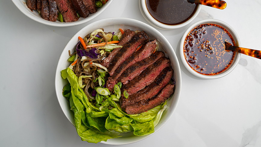 Skirt Steak & Soba Noodle Bowls