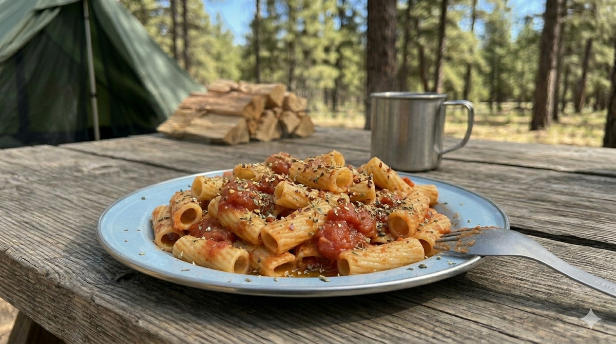 Tomato Basil Pasta w. No Cream for Camping