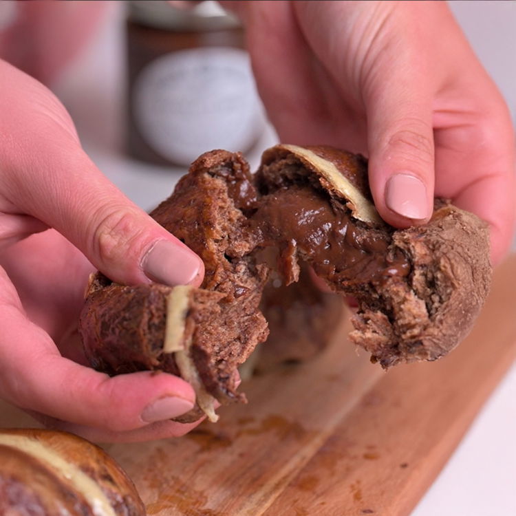 Image of As soon as they come out of the oven, brush...