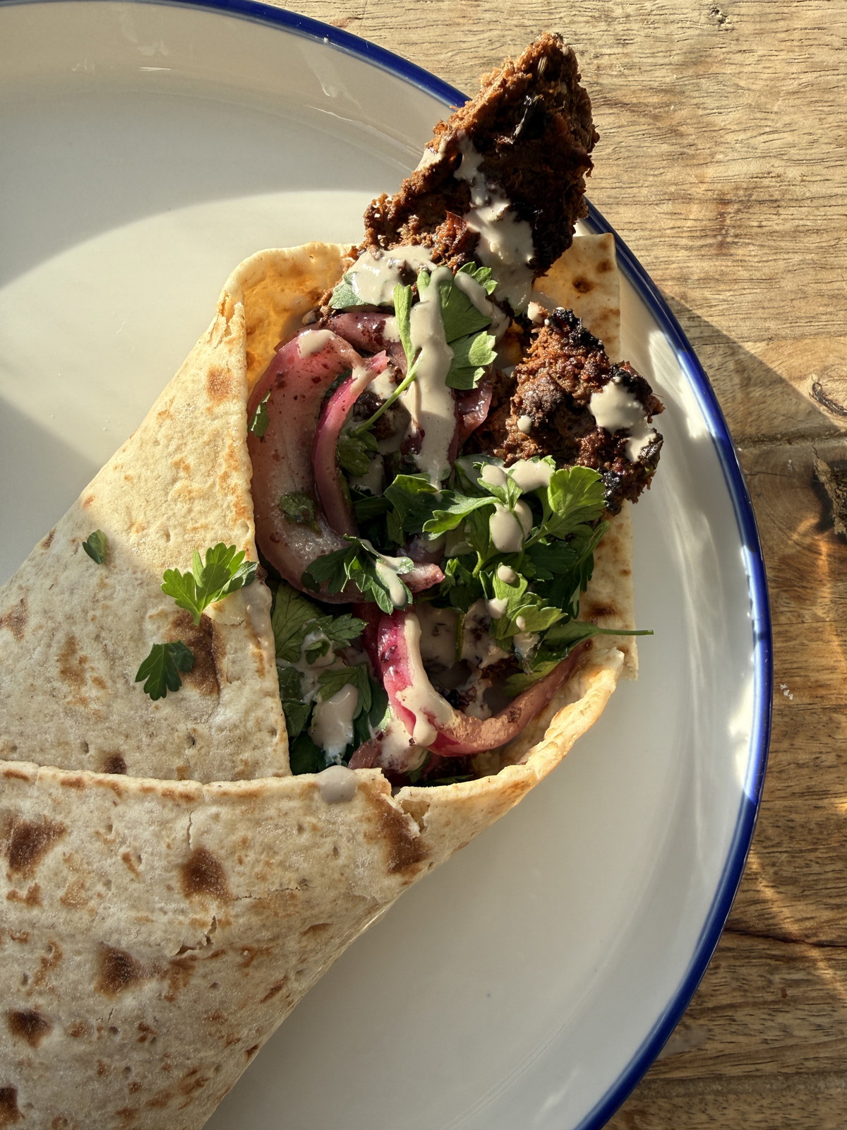 Sheet Pan Kebabs with a Tahini-Pomegranate Molasses Sauce