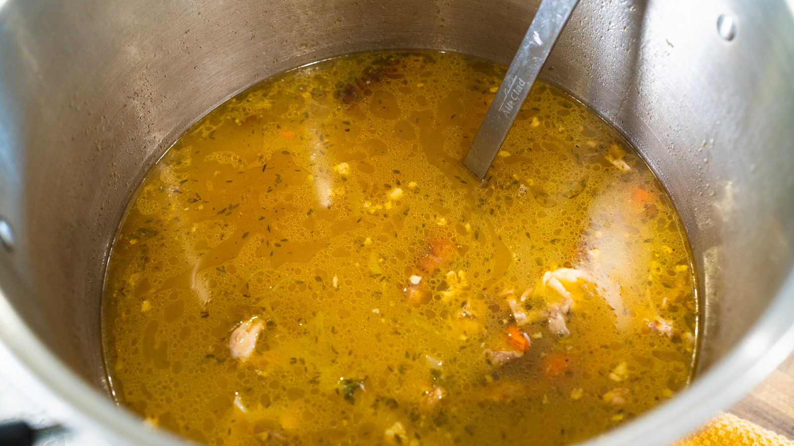 Chicken Stock in the Pot