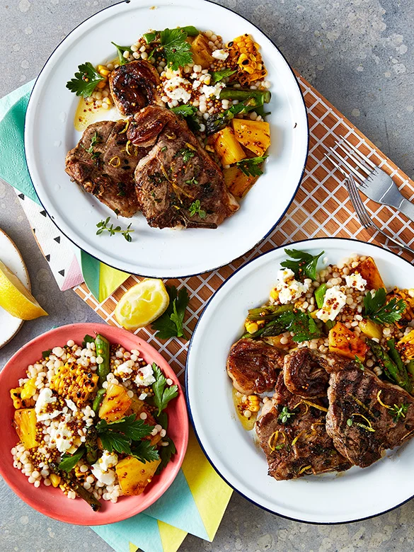 Lemon And Thyme Lamb Loin Chops
