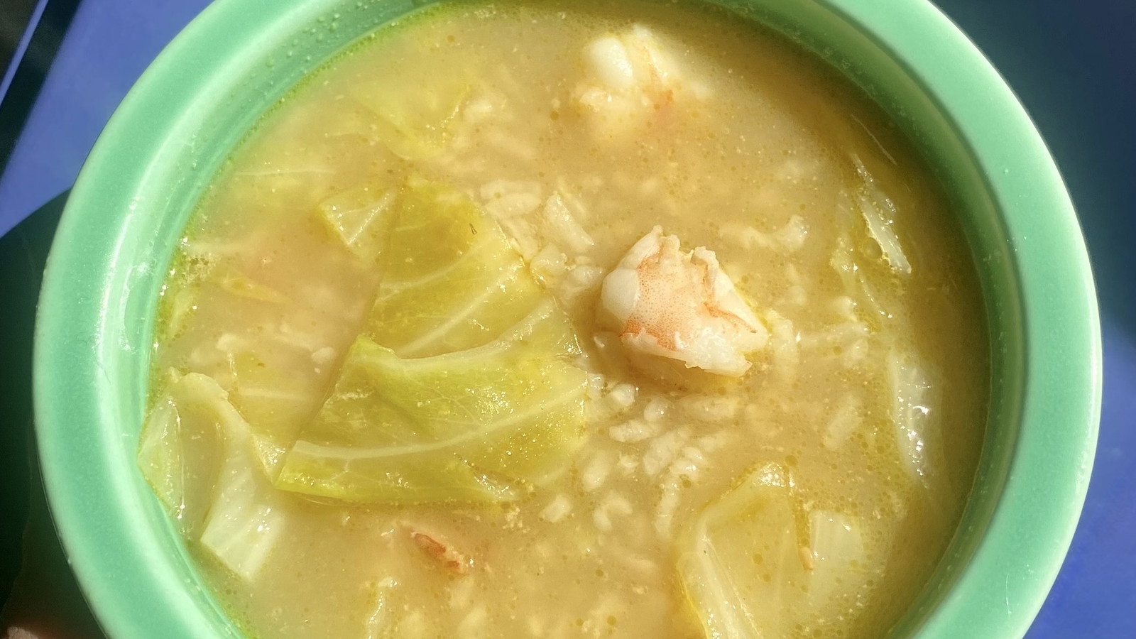Shrimp and Cabbage Asopao For One