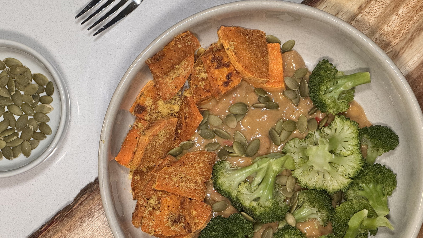 Image of Cozy Roasted Vegetable and Sweet Potato Bowl
