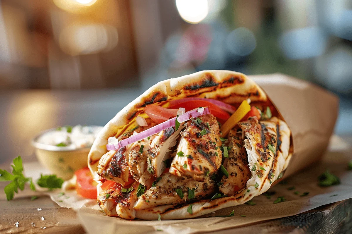 Homemade Chicken Shawarma with Garlic Yogurt Sauce