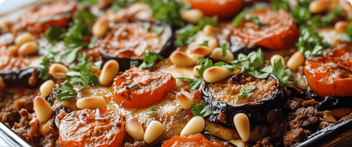 Egyptian Moussaka with Ground Beef and Eggplant (Casserole)