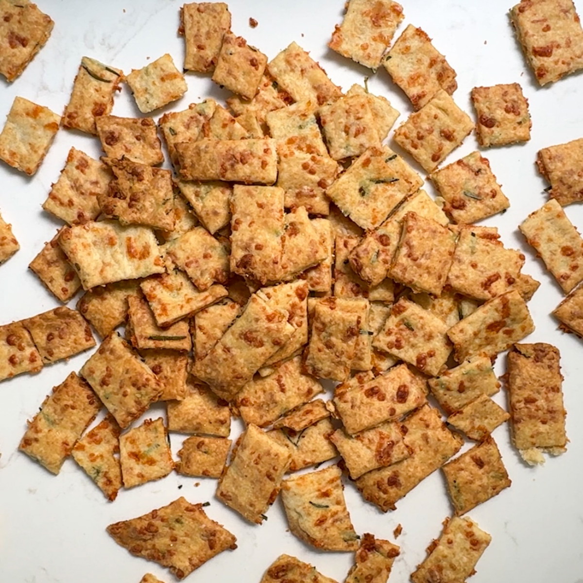 Cheddar & Rosemary Sourdough Discard Crackers Recipe