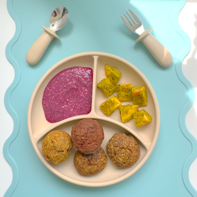 Image of Beet & Raspberry Muffin, Zucchini & Currant Muffin and Banana & Date Cookies - Build a Sweet Plate Edition