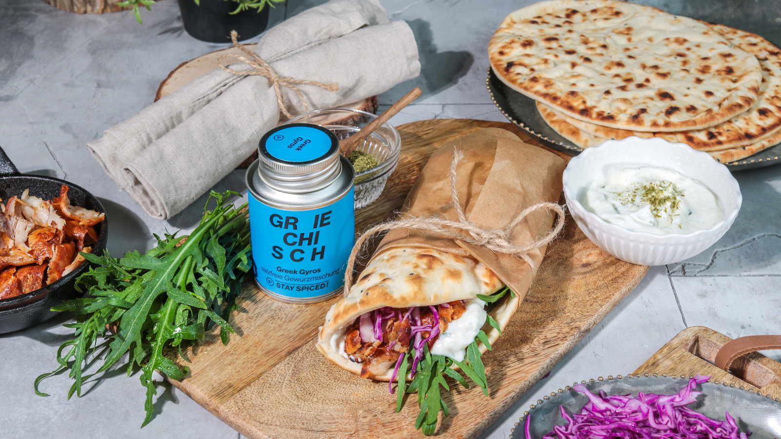 authentische Gyros Wraps