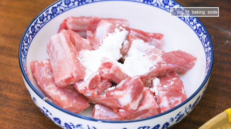 Image of Add the all-purpose flour, Chinese cooking wine, and baking soda...
