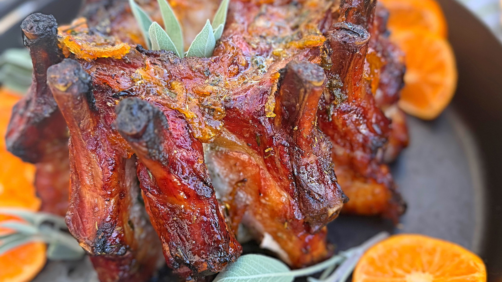 Golden Marmalade Crown Roast with Sage & Chive Butter – Snake River Farms