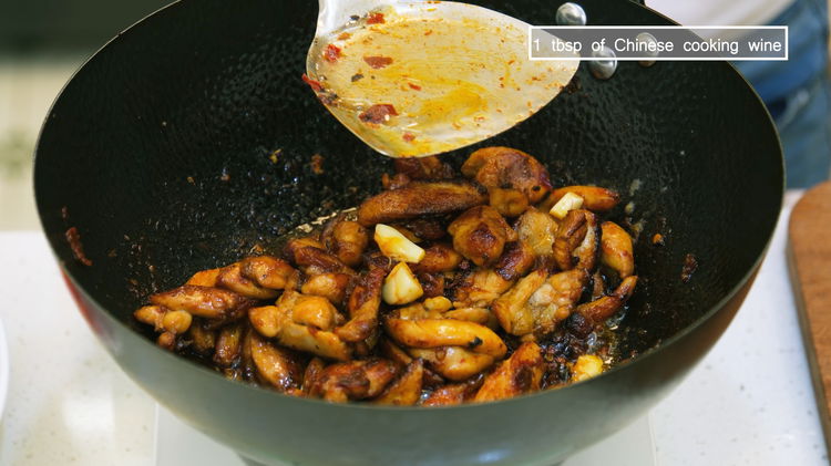 Image of Splash in 1 tbsp of Chinese cooking wine from the...