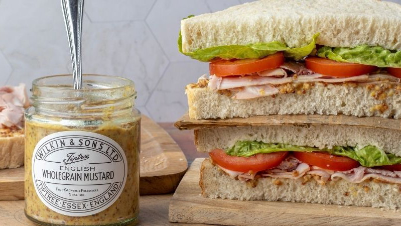 Ham Salad Sandwich with Wholegrain Mustard