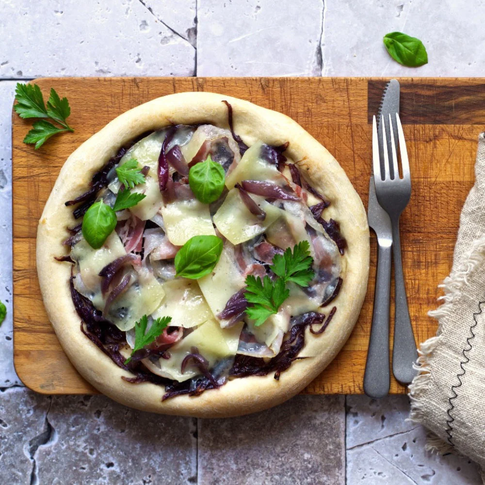 Taleggio & Caramelised Onion Pizza