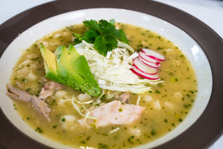 Image of Serve with toppings such as fresh lime juice, thinly shredded...