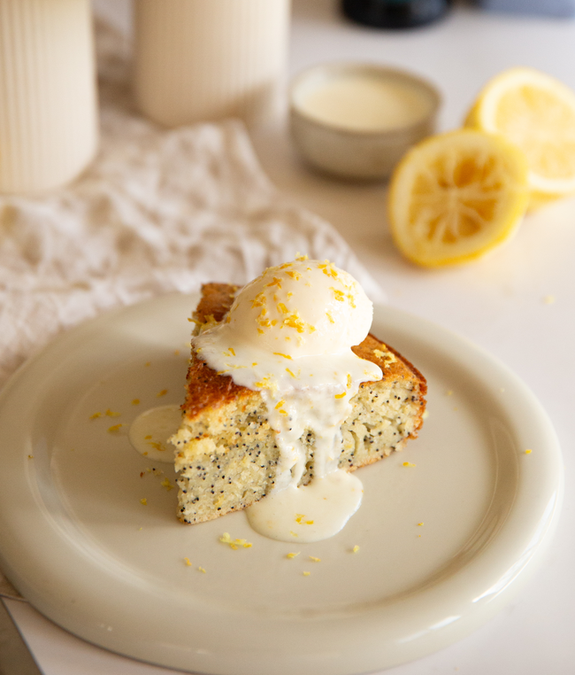 Image of Lemon Poppyseed Olive Oil Cake (GF, DF)