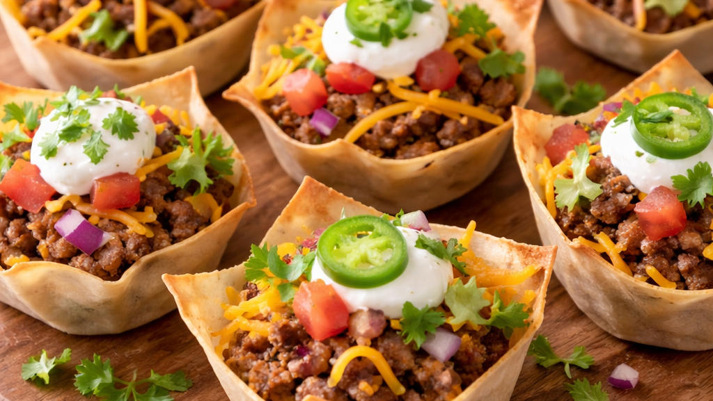 Image of Taco Wonton Cups