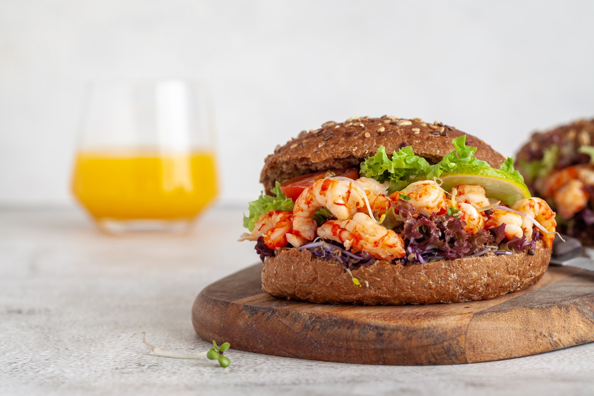 Citrus Pucker Pepper Shrimp Sandwich