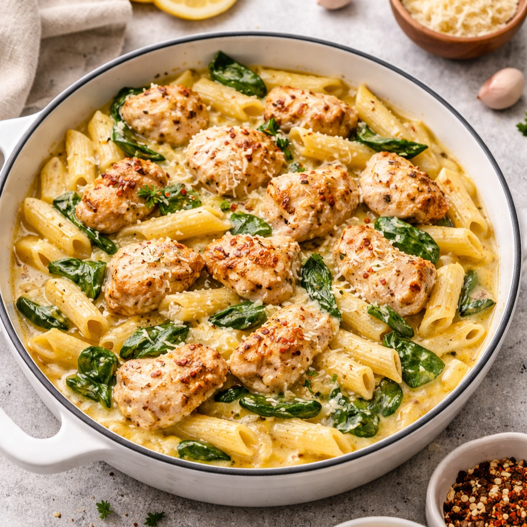 Creamy Chicken Thigh Pasta