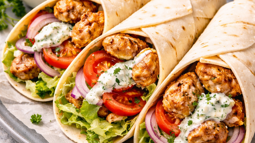 Image of Tzatziki Chicken Wraps