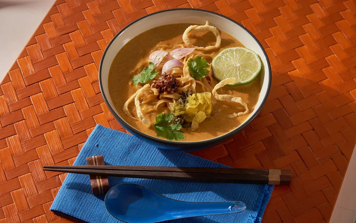 Classic Thai Coconut Curry with Noodles (Khao Soi)