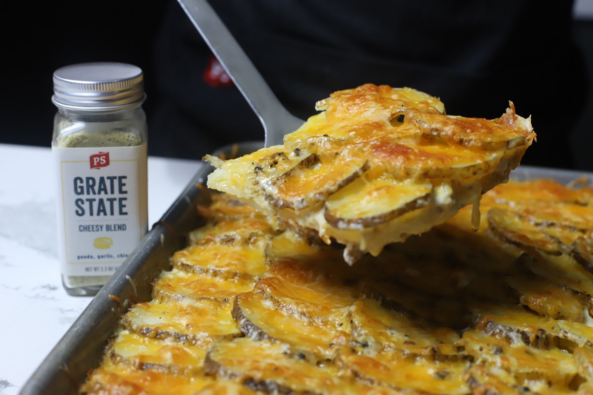Sheet tray Scalloped Potatoes