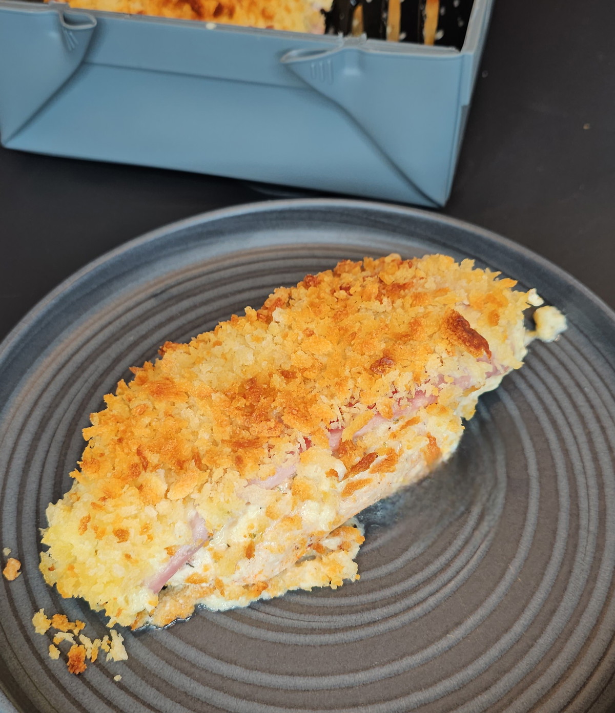Cremiger Hähnchen-Auflauf im Cordon-bleu-Style