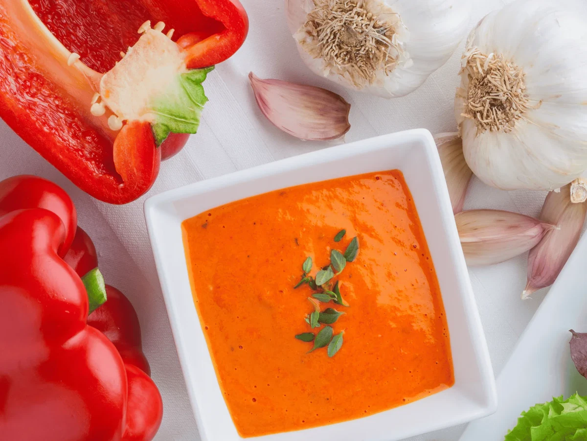 Paprika-sinaasappelsaus