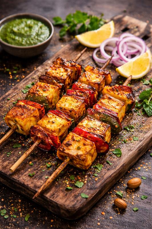 Achari paneer tikka