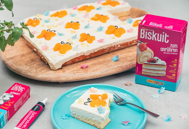 Image of Mandarinen-Schmetterlingskuchen