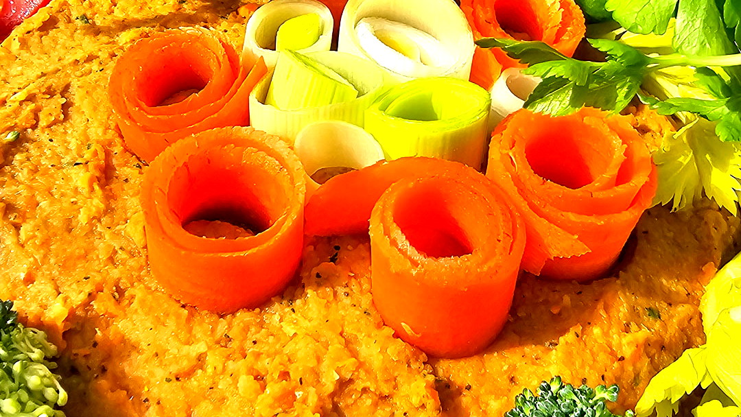 Image of Curried Roasted Carrot Hummus