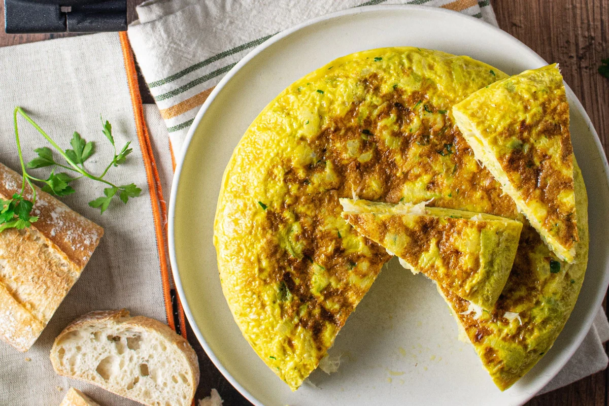 Cod omelette