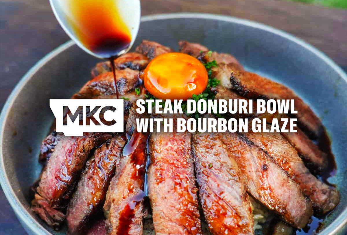 Steak Donburi Bowl With Bourbon Glaze