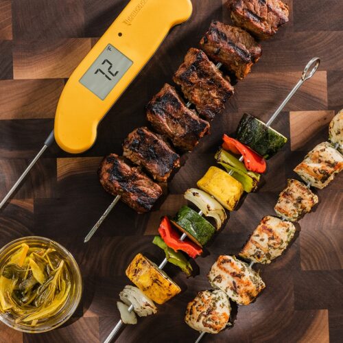 Grilled Chicken & Steak Kabobs