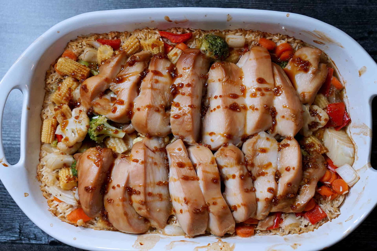 Baked Teriyaki Chicken and Rice Recipe